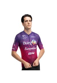 SIROKO - Męska letnia koszulka kolarska z krótkim rękawem Burgos Burpellet BH x Siroko. Kolor: fioletowy. Długość rękawa: krótki rękaw. Długość: krótkie. Sezon: lato. Sport: kolarstwo #1