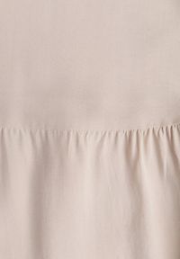 Renee - Beżowa SRozkloszowana Spódnica Maxi z Wiskozy z Materiałowymi Paskami Wintelis. Okazja: na imprezę, na co dzień, na spotkanie biznesowe. Kolor: beżowy. Materiał: materiał, wiskoza. Wzór: kolorowy, paski. Sezon: lato. Styl: wakacyjny, casual, biznesowy, elegancki #6