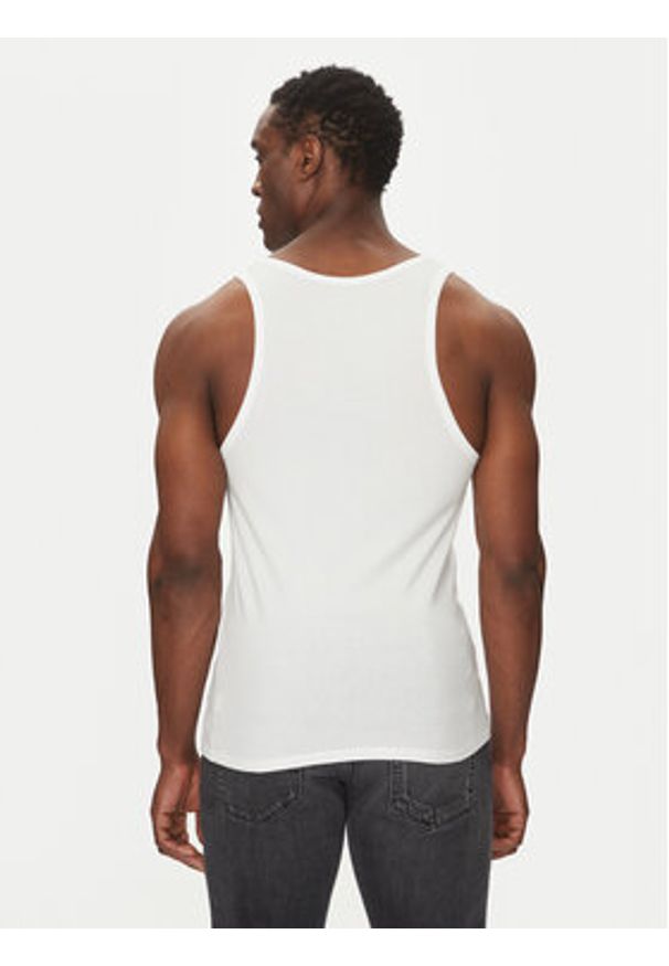 Calvin Klein Underwear Komplet tank topów Tank 3Pk LV00NB4184 Biały Slim Fit. Kolor: biały. Materiał: bawełna