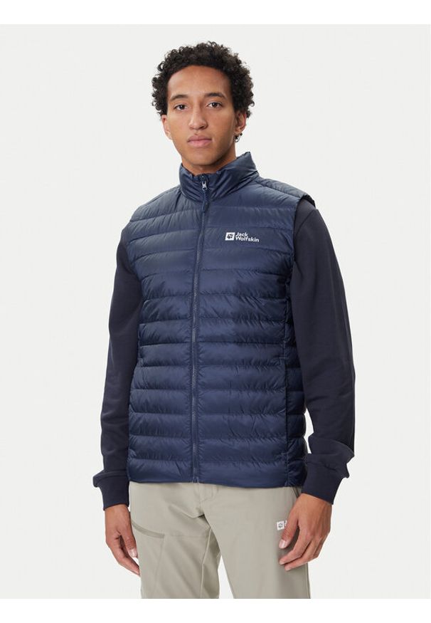 Jack Wolfskin Kamizelka Pilvi 1207711 Granatowy Regular Fit. Kolor: niebieski. Materiał: syntetyk