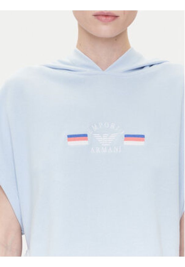 Emporio Armani Underwear Bluza EW000498 AF10882 U9273 Błękitny Loose Fit. Kolor: niebieski. Materiał: bawełna