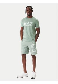 EA7 Emporio Armani Szorty sportowe 7M001414 AF22266 U7243 Zielony Regular Fit. Kolor: zielony. Materiał: bawełna. Styl: sportowy #3