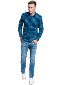 Wrangler - MĘSKA KOSZULA WRANGLER LS 1 PKT SHIRT DIRECTOIRE BLUE W5A14MXKL 112129960 #7