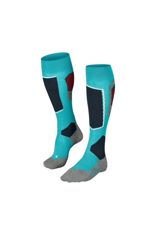 Podkolanówki damskie Falke SK4 Advanced. Kolor: niebieski. Sport: narciarstwo