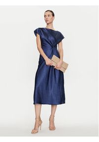 Dixie Sukienka koktajlowa ALAZJID Granatowy Regular Fit. Kolor: niebieski. Materiał: syntetyk. Styl: wizytowy
