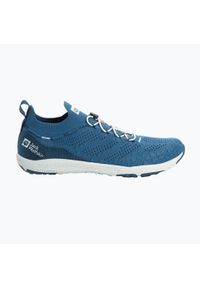 Buty turystyczne męskie Jack Wolfskin Spirit Knit Low. Kolor: niebieski. Materiał: materiał, tkanina, syntetyk. Szerokość cholewki: normalna. Sport: turystyka piesza