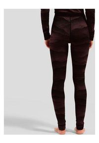 Getry termoaktywne damskie Odlo Merino Ridgelines BL Bottom Long. Kolor: fioletowy
