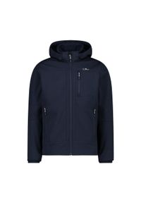 Kurtka męska turystyczna CMP 3A01787N. Typ kołnierza: kaptur. Kolor: niebieski. Materiał: softshell. Sport: turystyka piesza