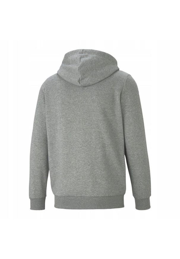 Puma - Męska Bluza Z Kapturem Essential Big Logo Evening Full Zip. Typ kołnierza: kaptur. Kolor: szary