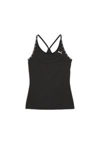 Puma - Damska koszulka bez rękawów PUMA STRONG PUMA Black. Kolor: czarny. Długość rękawa: bez rękawów. Sport: bieganie, fitness