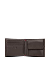 TOMMY HILFIGER - Tommy Hilfiger Duży Portfel Męski Th Flag Cc Flap And Coin AM0AM13520 Brązowy. Kolor: brązowy. Materiał: skóra
