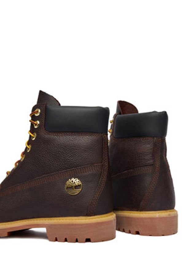 Timberland Trapery Premium 6-Inch Waterproof TB0A2P6WEXU1 Brązowy. Kolor: brązowy. Materiał: skóra