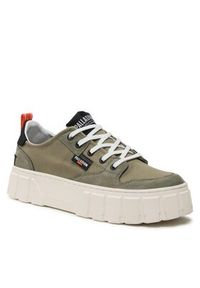 Palladium Trampki PALLATOWER LO Zielony. Kolor: zielony. Materiał: materiał #5