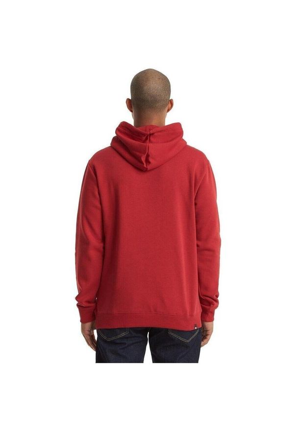 DC Shoes - Bluza z kapturem Dc Shoes Density Zone, Mężczyźni. Typ kołnierza: kaptur. Kolor: czerwony. Materiał: bawełna, materiał. Sport: skateboard