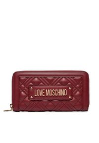 Love Moschino - LOVE MOSCHINO Duży Portfel Damski JC5600PP1LLA0552 Bordowy. Kolor: czerwony. Materiał: skóra #1