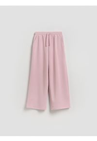Reserved - Spodnie dresowe z modalem - brudny róż. Kolor: różowy. Materiał: dresówka #1
