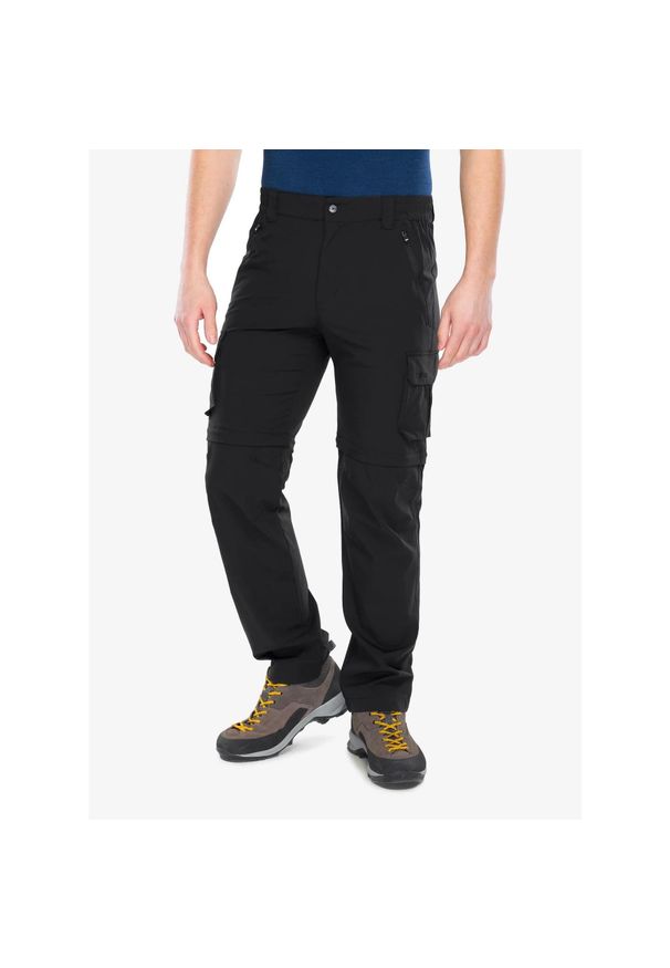 Spodnie z odpinanymi nogawkami męskie CMP Flux Zip Off Pant. Kolor: czarny. Sport: turystyka piesza