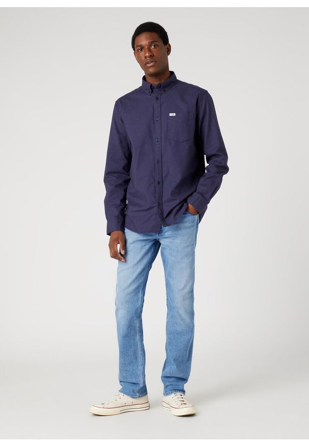 Wrangler - WRANGLER MĘSKIE SPODNIE JEANSOWE WRANGLER GREENSBORO COOL TWIST W15QYLZ70 112330710