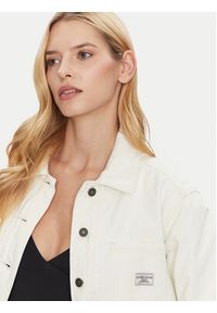 Guess Jeans Kurtka jeansowa W4BN65 D5J31 Biały Regular Fit. Kolor: biały. Materiał: bawełna #4