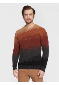 Sisley Sweter 113RT1018 Kolorowy Regular Fit. Materiał: syntetyk. Wzór: kolorowy