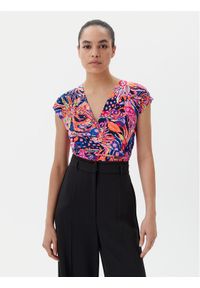 Morgan Bluzka 251-DPLAYA Kolorowy Regular Fit. Materiał: syntetyk. Wzór: kolorowy #1