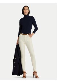 Lauren Ralph Lauren - LAUREN RALPH LAUREN Golf 200675597007 Granatowy Slim Fit. Typ kołnierza: golf. Kolor: niebieski. Materiał: wiskoza #5