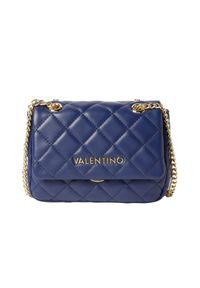 Valentino by Mario Valentino - VALENTINO Granatowa torebka Ocarina. Kolor: niebieski. Materiał: pikowane. Styl: elegancki. Rodzaj torebki: na ramię #4