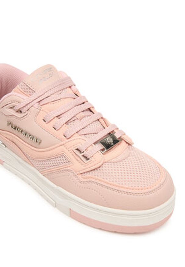 Plein Sport Sneakersy SAFS USC0845 STE003N Różowy. Kolor: różowy. Materiał: skóra