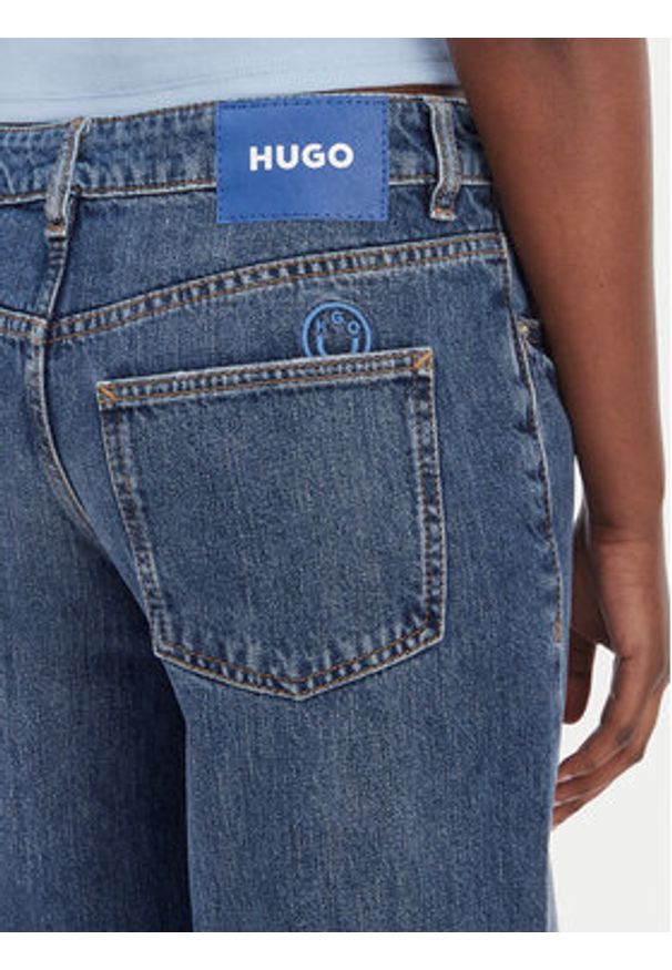 Hugo - HUGO Jeansy Gamala 50553025 Niebieski Baggy Fit. Kolor: niebieski