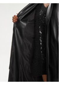 Pinko Płaszcz przejściowy 102165 A1AX Czarny Regular Fit. Kolor: czarny. Materiał: skóra #3