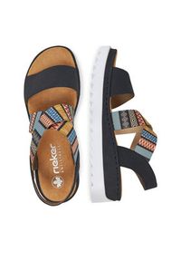 Rieker Sandały CEO-V44G8-14 Granatowy. Kolor: niebieski. Materiał: materiał #3