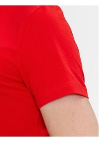 TOMMY HILFIGER - Tommy Hilfiger T-Shirt MW0MW10800 Czerwony Slim Fit. Kolor: czerwony. Materiał: bawełna #2