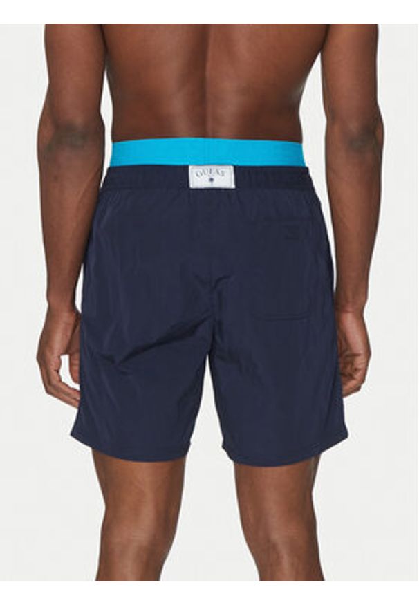 Guess Szorty kąpielowe F5GT12 WH1C2 Granatowy Regular Fit. Kolor: niebieski. Materiał: syntetyk