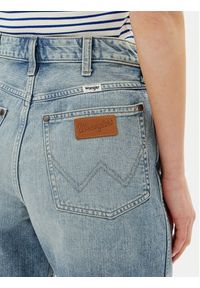 Wrangler Szorty jeansowe Jort 112362710 Niebieski Relaxed Fit. Kolor: niebieski. Materiał: bawełna