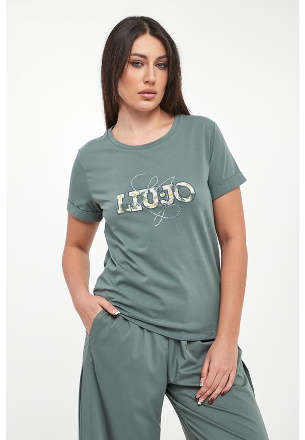 Liu Jo - T-shirt damski z logo LIU JO
