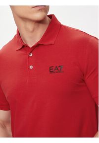 EA7 Emporio Armani Polo 8NPF04 PJM5Z 1461 Czerwony Regular Fit. Typ kołnierza: polo. Kolor: czerwony. Materiał: bawełna #3