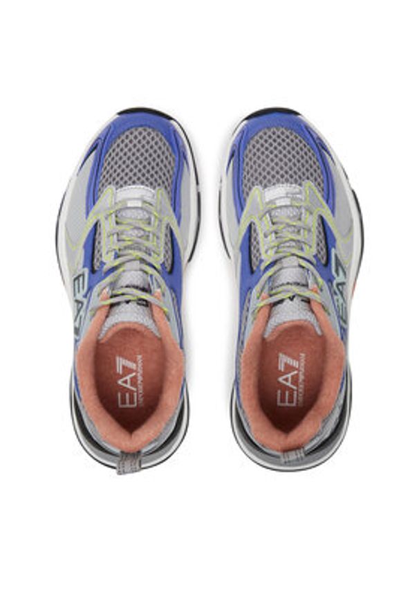 EA7 Emporio Armani Sneakersy X8X249 XK446 D140 Kolorowy. Materiał: skóra. Wzór: kolorowy