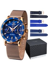 Zegarek damski Vostok Europe VK64-515B670B różowe złoto. Kolor: złoty, wielokolorowy, różowy #1