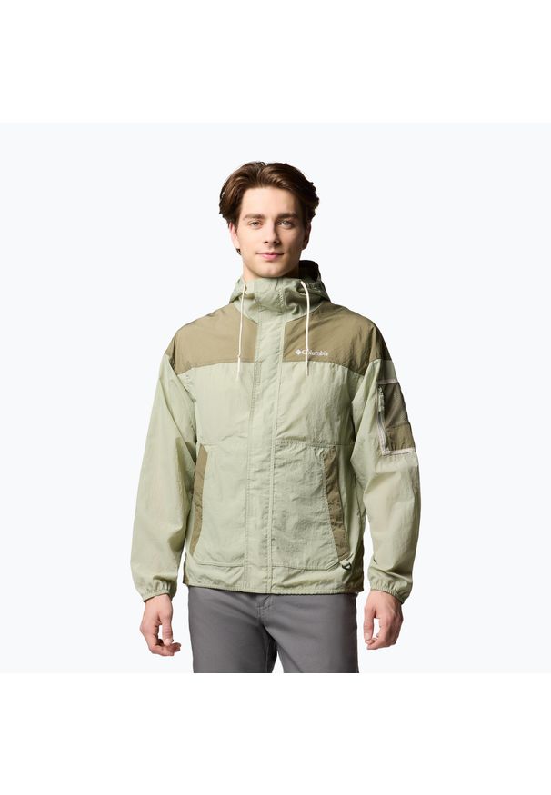 columbia - Kurtka softshell męska Columbia Challenger II Windbreaker. Kolor: zielony. Materiał: softshell