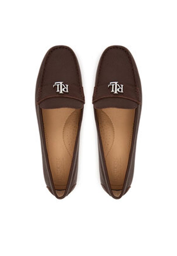 Lauren Ralph Lauren - LAUREN RALPH LAUREN Mokasyny Kingad 802942768016 Brązowy. Kolor: brązowy. Materiał: skóra