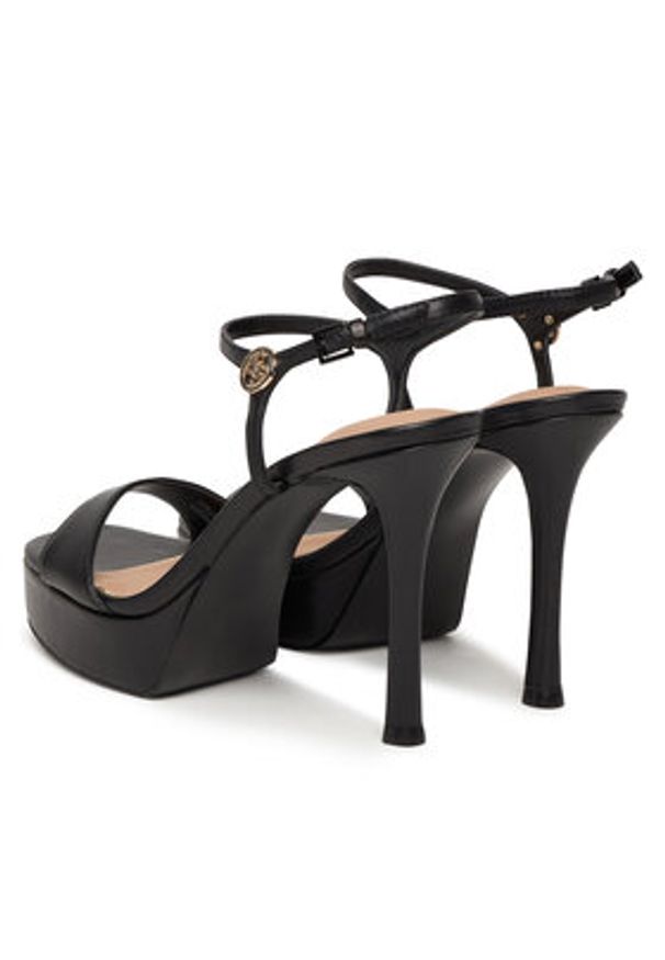 Guess Sandały FLPHEN LEA03 Czarny. Kolor: czarny. Materiał: skóra