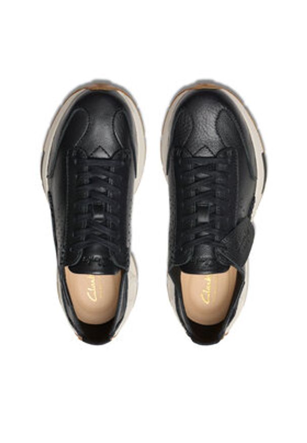 Clarks Sneakersy Craft Speed 26178905 Czarny. Kolor: czarny. Materiał: skóra