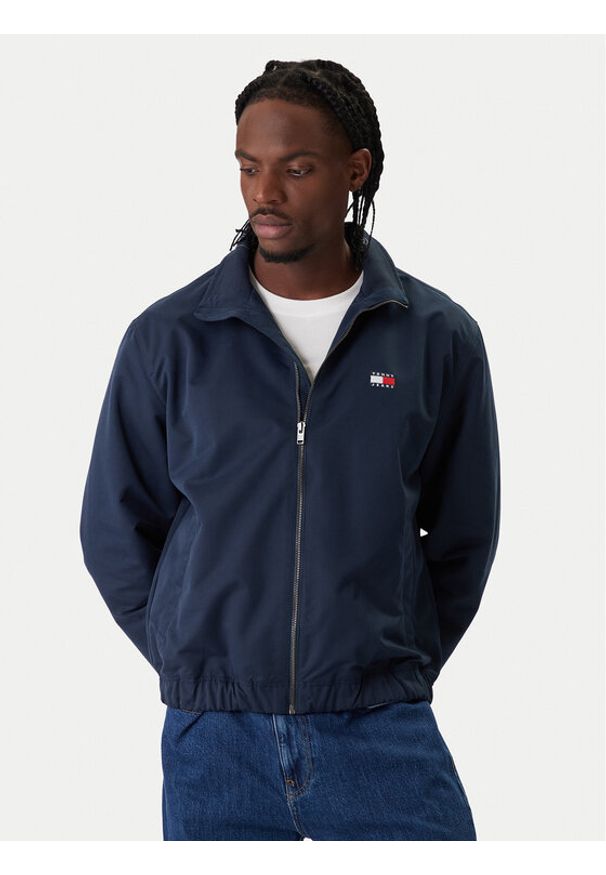 Tommy Jeans Kurtka przejściowa Essential DM0DM22720 Granatowy Regular Fit. Kolor: niebieski. Materiał: syntetyk