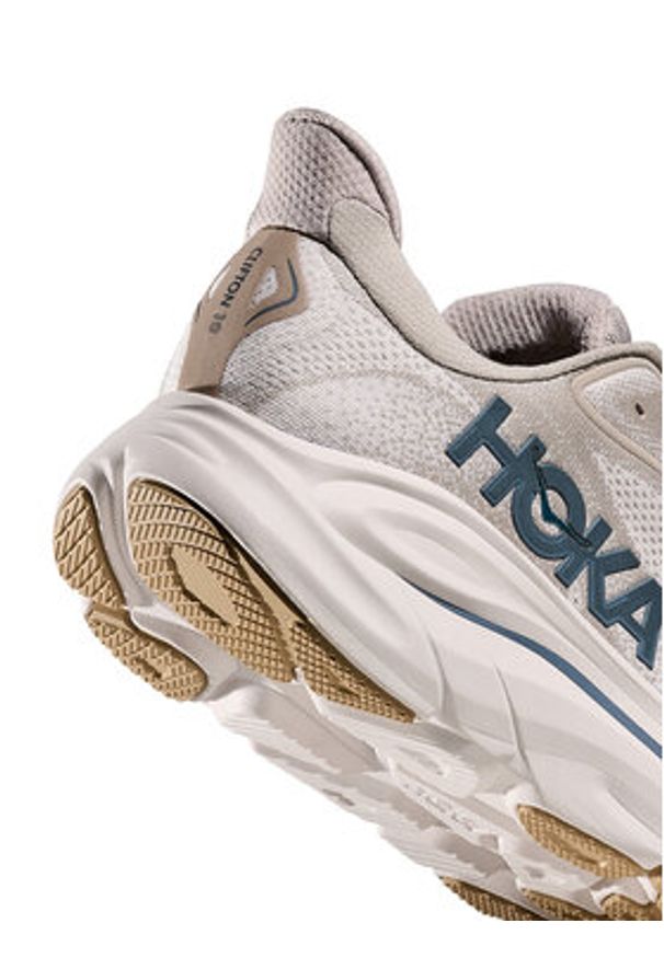 HOKA - Hoka Buty do biegania Clifton 10 1162030 Beżowy. Kolor: beżowy. Materiał: materiał