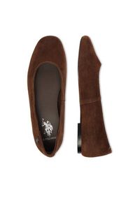 U.S. Polo Assn. Baleriny EO-AYOLY001W/6S1 Brązowy. Kolor: brązowy. Materiał: zamsz, skóra #5