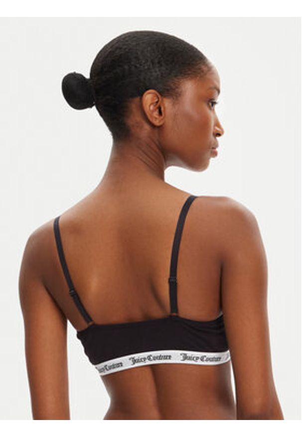 Juicy Couture Biustonosz top Ren JCTBT125972 Czarny. Kolor: czarny. Materiał: bawełna
