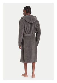 TOMMY HILFIGER - Tommy Hilfiger Szlafrok Icon Hooded Bathrobe 2S87905573 Szary. Kolor: szary. Materiał: bawełna #4