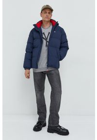 Tommy Jeans kurtka puchowa męska kolor granatowy zimowa. Okazja: na co dzień. Kolor: niebieski. Materiał: puch. Sezon: zima. Styl: casual #5