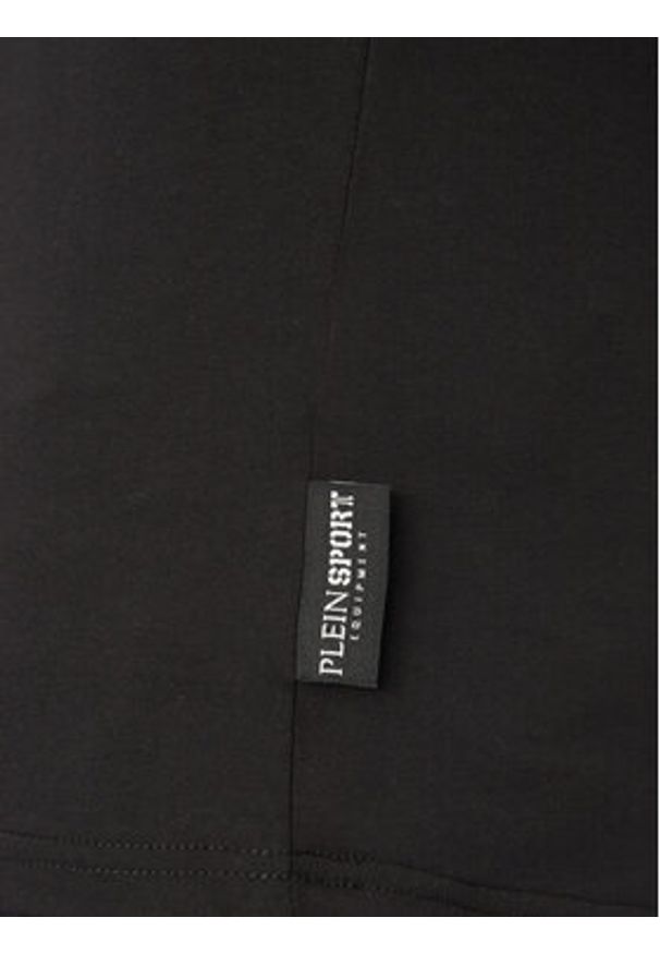 Plein Sport T-Shirt SAEC MTK8009 STE001N Czarny Regular Fit. Kolor: czarny. Materiał: bawełna. Styl: sportowy