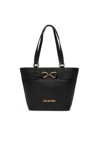 Love Moschino - LOVE MOSCHINO Torebka JC4347PP0IK1100A Czarny. Kolor: czarny. Materiał: skórzane #4